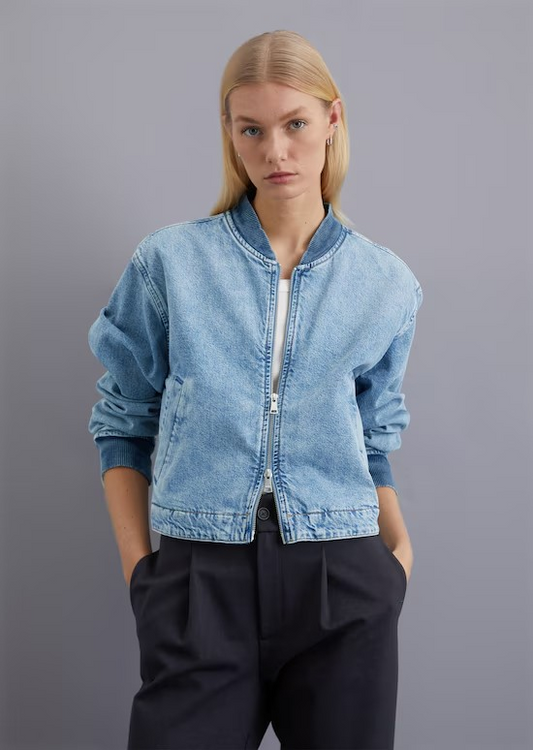 Jeans-Blouson oversize aus Rigid Denim von MARC O' POLO DENIM