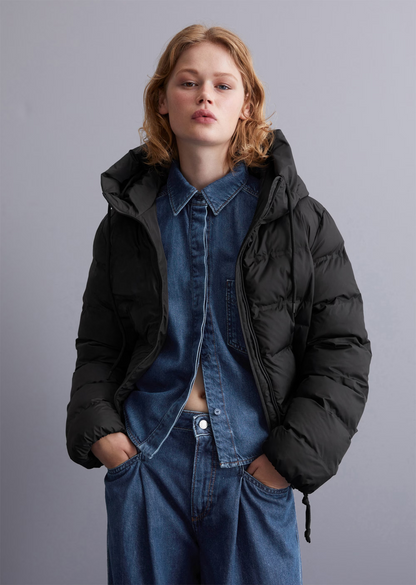 Kapuzen-Pufferjacke mit wasserabweisender Oberfläche von MARC O' POLO DENIM