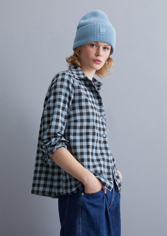 Karo-Bluse in softer Flanell-Qualität von MARC O'POLO DENIM