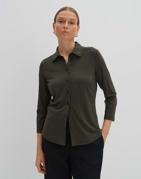 Jerseybluse "Kelly Solid Regular" aus Ecovero Viskose Mix von SOMEDAY