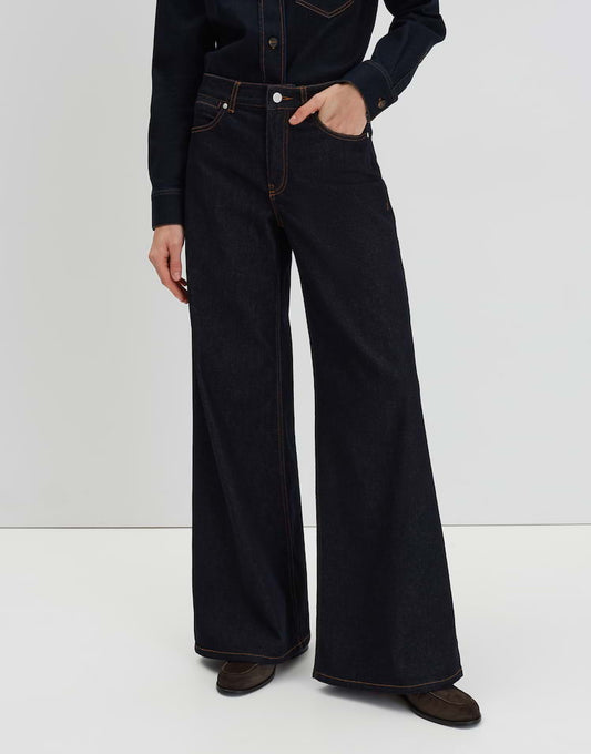 Extra Wide Leg Jeans "Cellma Palazzo" Mid Rise aus BCI Cotton Mix von SOMEDAY