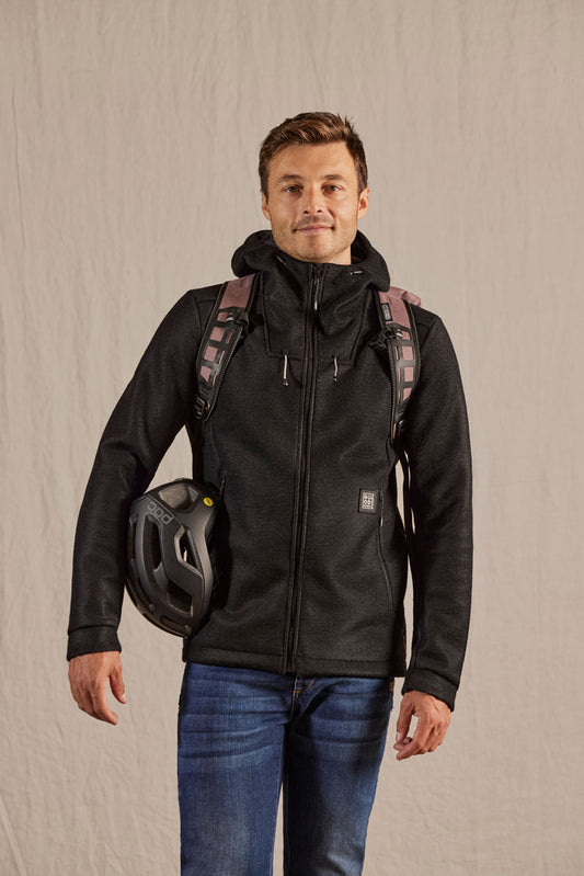 Warme Urban Outdoor-Jacke "AvisioM." aus gebondeter Wolle von MALOJA