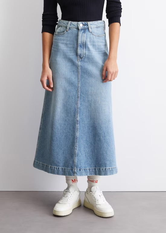 Maxi-Jeansrock wide ohne Stretch-Anteil von MARC O'POLO DENIM