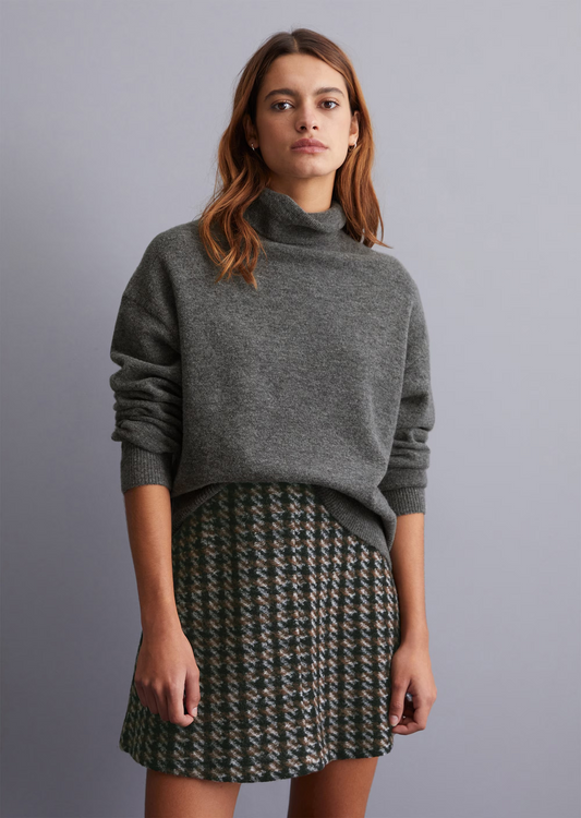 Loose Rollkragenpullover aus softem Schurwolle-Mix von MARC'O POLO DENIM