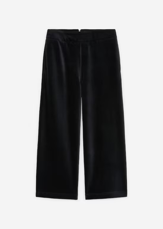 Jersey-Culotte mit samtiger Cordstruktur von MARC O'POLO DENIM