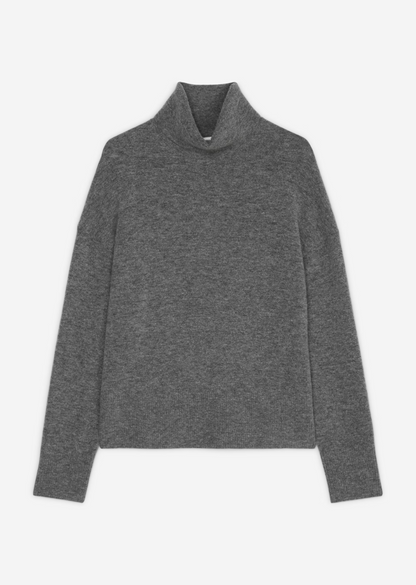 Loose Rollkragenpullover aus softem Schurwolle-Mix von MARC'O POLO DENIM