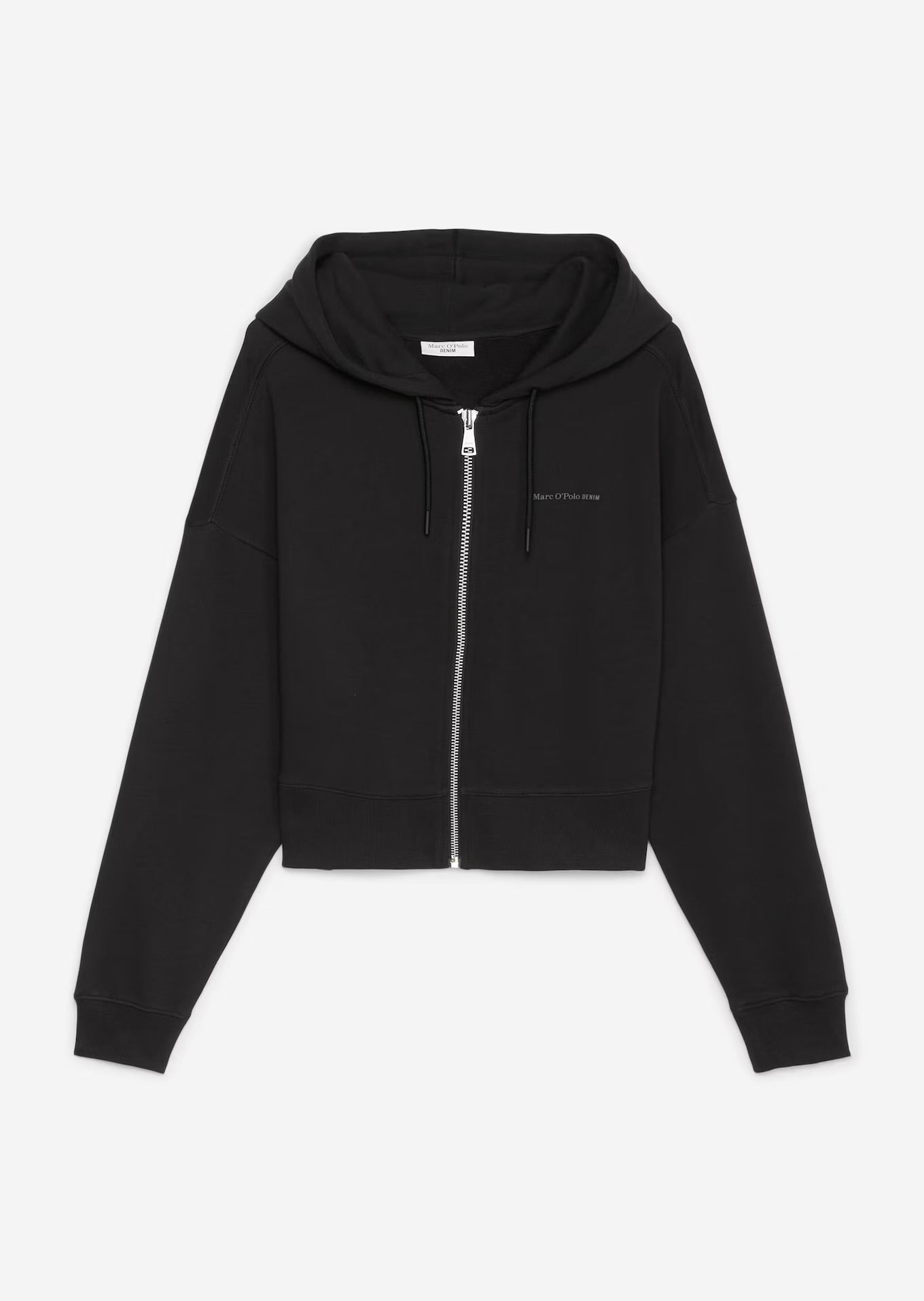 Cropped Kapuzen-Sweatjacke aus Organic Cotton von MARC'O POLO DENIM